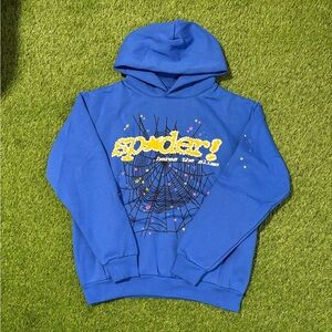 Blue Spider Graphic Hoodie
